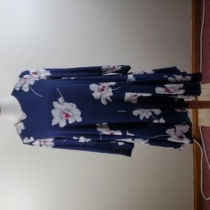 Paisie Winter Shift Dress With Asymmetrical Hem